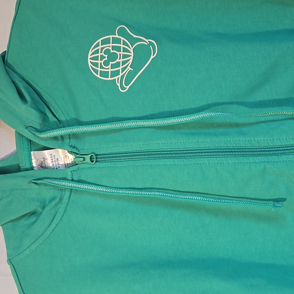 Walt Disney World Adult Green Zip Hoodie Sz XL NWT - Picture 8 of 8
